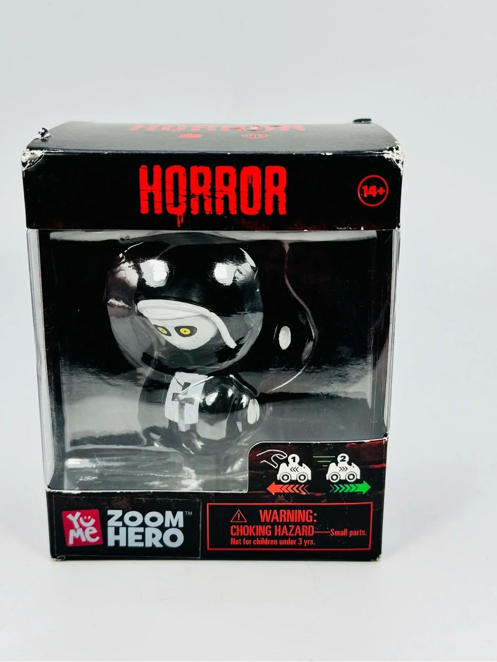 YuMe Zoom Hero Horror Pull Back Toy Car The Nun Model Black Damaged Box